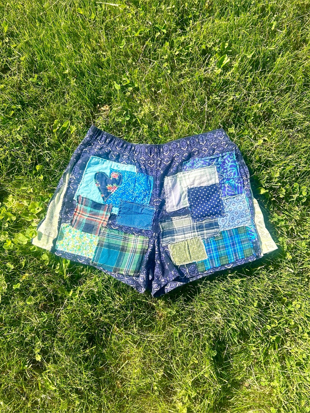 Upcycled Patchwork Shorts